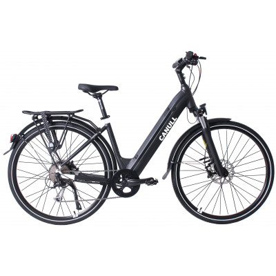 Elektrický bicykel Canull TEMPEK HD 18" 28" 468Wh ALIVIO čierny matný